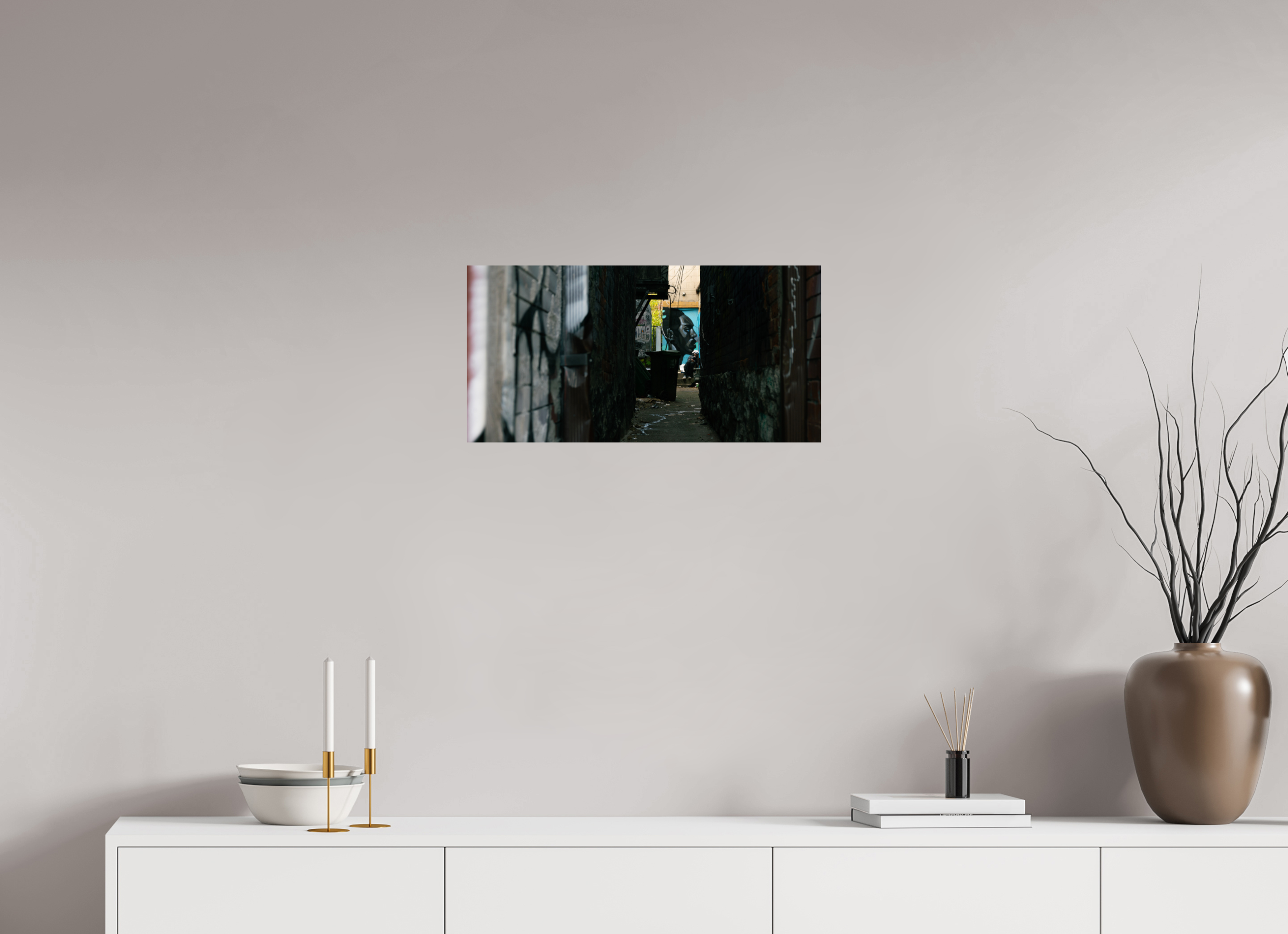 24 x 12″, Photo Print On Fuji Crystal DP II Alley